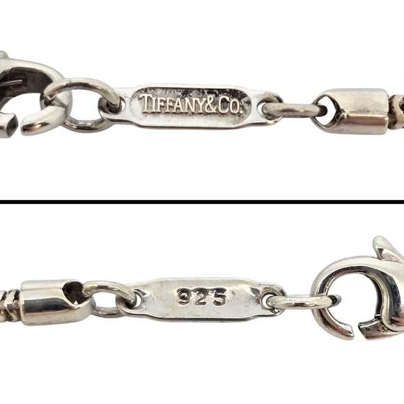 Tiffany & Co Sterling Silver Puffy Heart Pendant Snake Chain Necklace #20141 - Picture 7 of 10